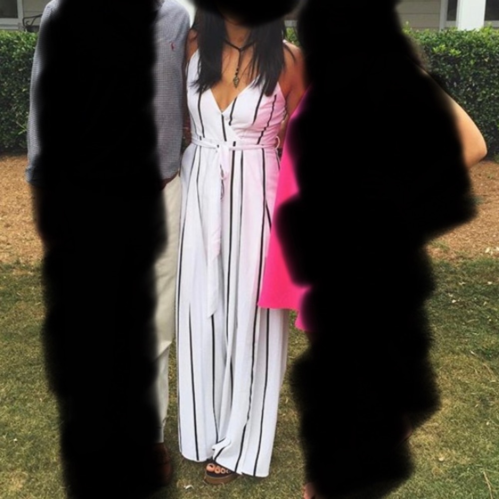 Black + White Jumpsuit